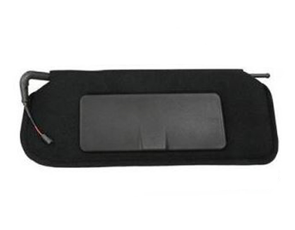 Ecklers Premier Quality Products 25-155977 Corvette Sunvisor Left Black With Lighted Vanity Mirror