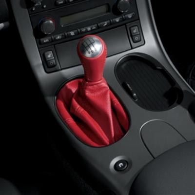 American Shifter 349609 C6 Shifter 8 Trim Kit Dual Shift BLK Boot Ringed Knob for C9ACD 