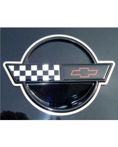 1984-1990 Corvette American Car Craft C4 Polished Stainless Steel Emblem Trim Rings	