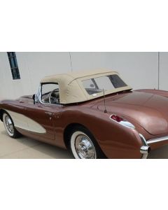 1956-1957 Corvette Convertible Top, Tan, Sewn