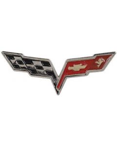  Corvette C6 Crossed Flags Lapel Pin	