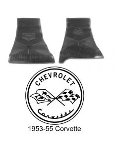Legendary Auto Interiors Ltd Rubber Floor Mats, With C1 Logo| 25-13654 Corvette 1953-1955