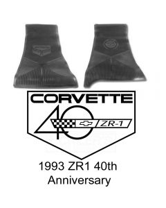 Legendary Auto Interiors Ltd Rubber Floor Mats, With 40th Anniversary Logo| Corvette ZR1, 1993