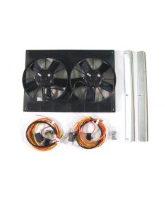Dual Radiator Fans, Electric, 11" Direct-Fit, 1969-1982