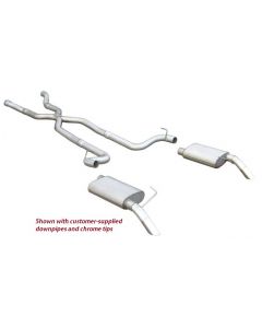 Pypes 2.5" X-Pipe Exhaust System For 1974-1981 Corvettes