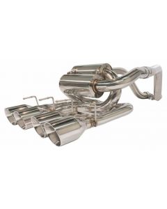 Pypes Polished Stainless Steel Axle-Back Polished Quad-Tip Exhaust System For 2005-2013 Corvettes, Violator Mufflers