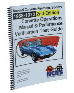 1968-1972 Corvette NCRS Operations Manual & Performance Verification Test Manual