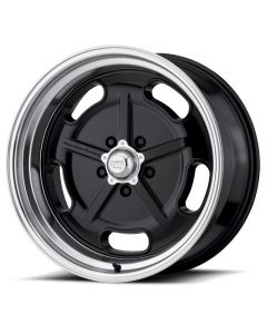 Corvette American Racing Salt Flat Gloss Black W/ Diamond Cut Lip Wheel,17X8