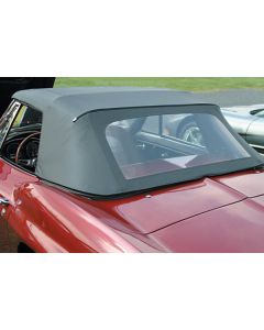 1963-1967 Corvette Convertible Top, Cloth, Black