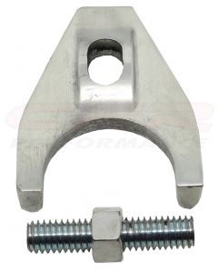 Engine Distributor Clamp, Zinc Alloy, Raw Finish, Fits Chevy V8 Engines