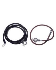 1966-1967 Corvette Spring Ring Battery Cables Small Block Or Big Block With Air Conditioning	