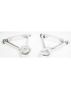 Corvette Upper Control Arms, Aluminum, Polished Finish, Without Ball Joints, 1963-1982