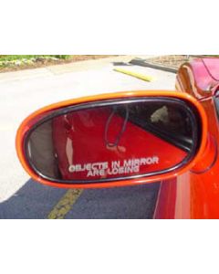  Corvette Outside Rear View Mirror Decal 4" "Objects In Mirror Are Losing"	