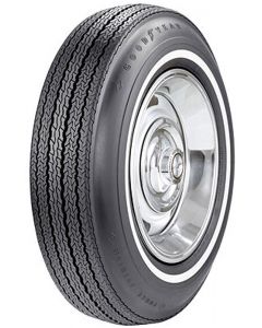 Corvette Tire, 7.75/15 With 7/8" Wide Whitewall, Power Cushion, Goodyear, 1965