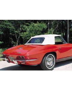 1963-1967 Corvette Convertible Top White	