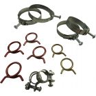 1968 Corvette Radiator And Heater Hose Clamp Kit For Cars Without Air Conditioning 300hp 4-Speed	