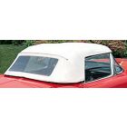 1956-1958 Corvette Convertible Top White Sewn	