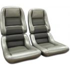 1982 Corvette Seat Covers Standard Leather With 2" Bolster Collector Edition	