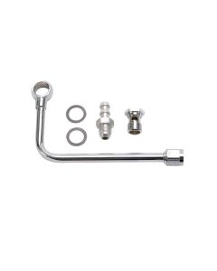 Edelbrock 8126 Chromed Steel Fuel Line For Eps Carbs.