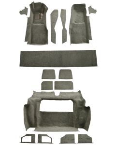 1981-1982 Corvette Complete Carpet, Molded w/ Mass Backing | Cutpile Material