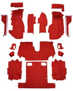 1986-1987 Corvette Convertible Complete Carpet, Molded | Cutpile Material