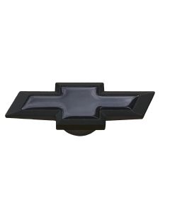 Slant-Edge Air Cleaner Center Nut; Large Chevy Bowtie Style; Black Crinkle w/Blk