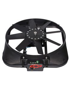 Electric Radiator Fan; High Perf. Model w/Bowtie Logo and Thermo; 15 In; 2800CFM