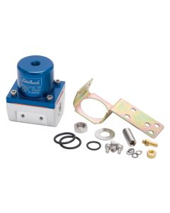 Edelbrock 174042 Fuel Pressure Regulator; Efi; 180 Gph; 35-90 Psi;-6 In/Out;-6 Return; Blue/Clear