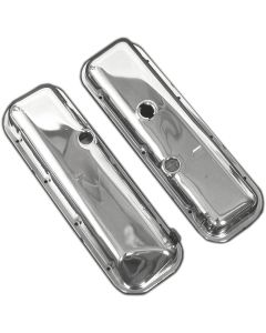 1967-1968 Corvette Valve Covers 427ci Chrome With Power Brakes	