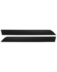 1977 Corvette Door Panel Molding Inserts Black For Deluxe DoorPanels	