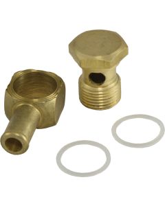  Corvette Edelbrock 90(d) Carburetor Fuel Line Fitting	