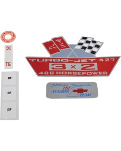 Engine Decal Set, 400hp, 1968