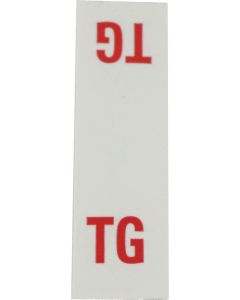 1967-1979 Corvette Brake Master Cylinder Label "TG"	