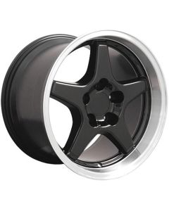 1988-1996 Corvette 17X11 ZR1 Style Deep Dish Wheel Black	