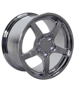 1988-2004 Corvette 18 X 9.5 C5 Style Deep Dish Reproduction Wheel Chrome	