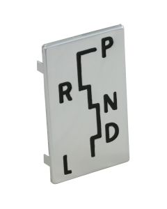 1963 Corvette Shifter Indicator Plate Automatic Transmission Aluminum	