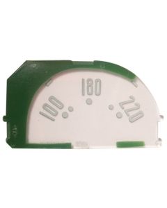 1953-1958 Corvette Temperature Gauge Face	