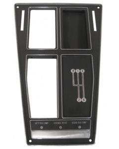 1969 Corvette Shifter Console Trim Plate Manual Transmission Without Air Conditioning	