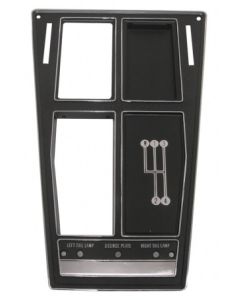 1970-1971 Corvette Shifter Console Trim Plate With Manual Transmission Without Air Conditioing	