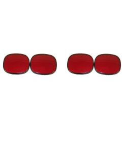1991-1996 Corvette Taillight Lens Covers Red Bubble	