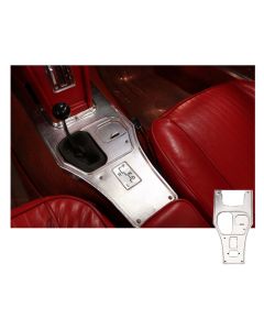 1963 Corvette Shifter Console Plate Rear Without Power Windows	