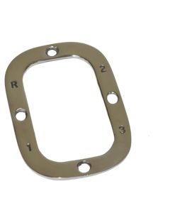 Corvette Shifter Plate, With 3 Speed Shift Pattern, 1955