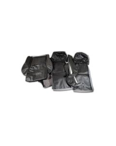 1984-1988 Driver Corvette Black Leather Sport Seat Covers  	