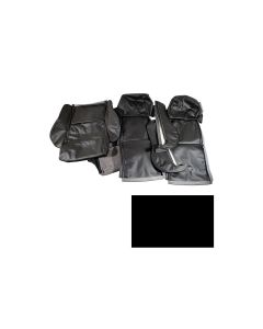 1989-1990  Driver Corvette Black Leather Sport Seat Covers  	