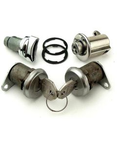 1963 Corvette Complete Lock Kit With Original Keys Concours Correct	