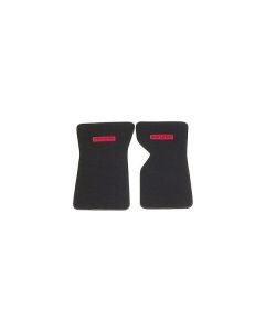 1968-1976 Corvette Black Floor Mats 80/20 Loop With Embroidered #07 Emblem	