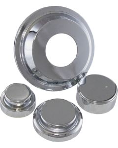 1986-1987 Corvette Minor Engine Compartment Cover Kit Chrome	