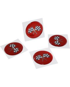 Emblem Set,Crossflag Red