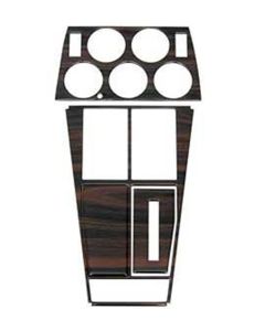 1968-1977 Corvette Center Dash & Console Kit No-Mar Wood-Like Rosewood 	