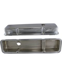 Valve Covers, Small Block, Chrome, 1969-1982